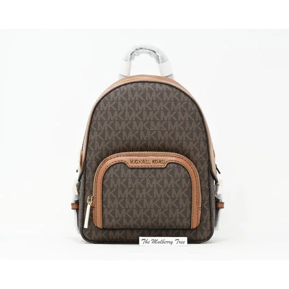 NWT $398 Michael Kors CONVERTIBLE extra small backpack, brown Amazon.com: Michael Kors Jaycee XS Convertible Zip Pocket  main image 4